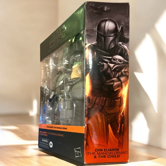 Star Wars Black Series 6" Din Djarin The Mandalorian Beskar Armor + The Child - Picture 3 of 15